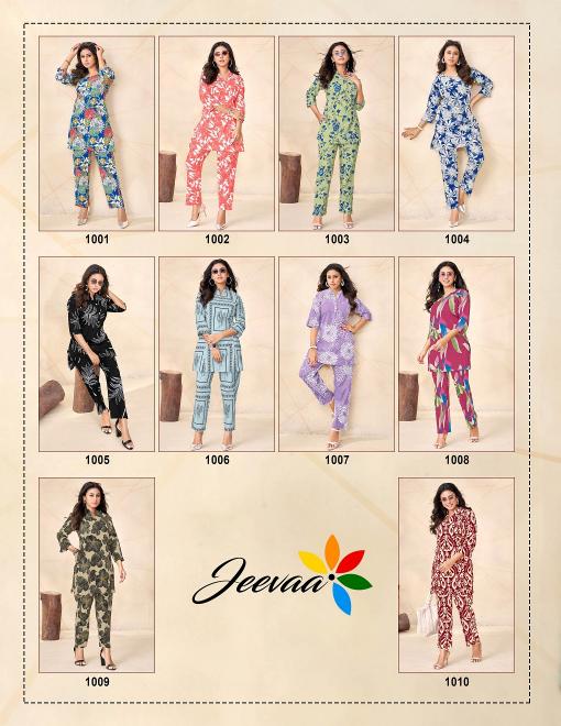 JT styli vol-1 cotton printed cord set best kurti manufacturer in india