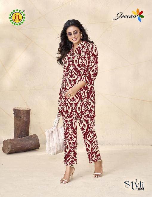 JT styli vol-1 cotton printed cord set best kurti manufacturer in india