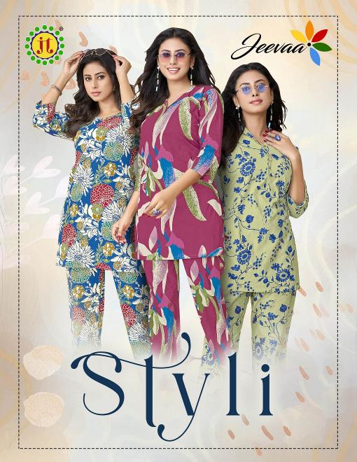 JT styli vol-1 cotton printed cord set best kurti manufacturer in india