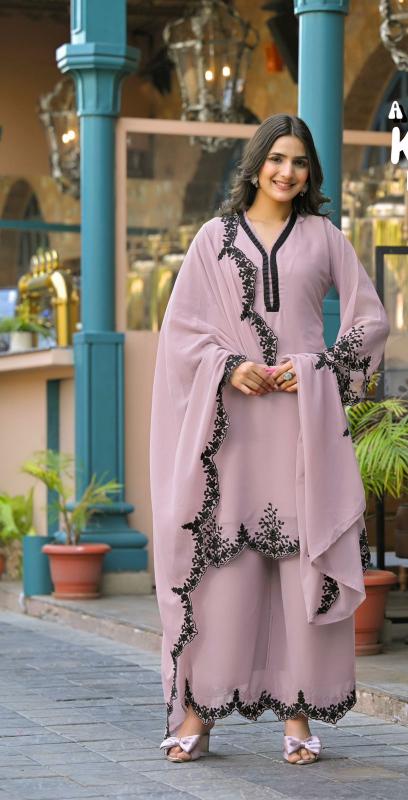 Kaelis afsana fox jorjet top bottom dupatta branded kurtis wholesale
