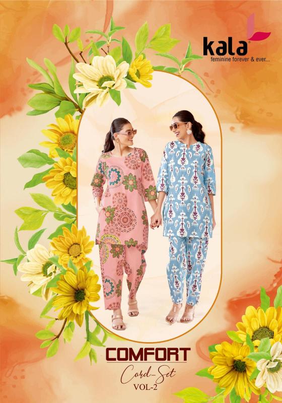 Kala comfort vol-2 - cord set cotton printed kurti manufacturer