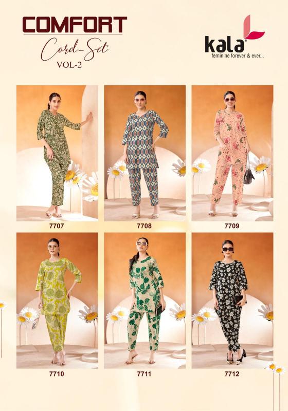 Kala comfort vol-2 - cord set cotton printed kurti manufacturer