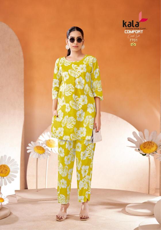 Kala comfort vol-2 - cord set cotton printed kurti manufacturer