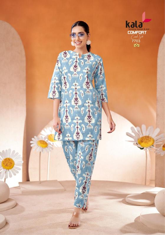 Kala comfort vol-2 - cord set cotton printed kurti manufacturer