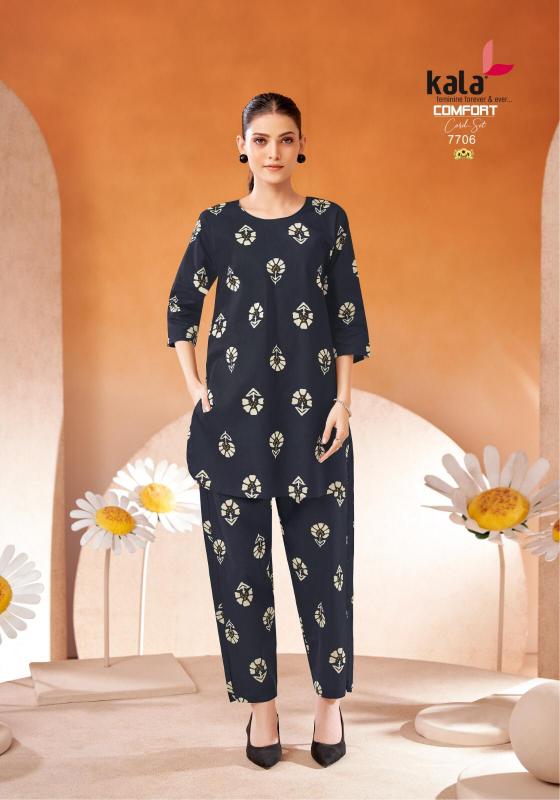 Kala comfort vol-2 - cord set cotton printed kurti manufacturer