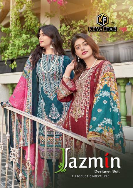 Kevalfab jazmin vol-01 soft cotton karachi wholesale market in mumbai for dress materials