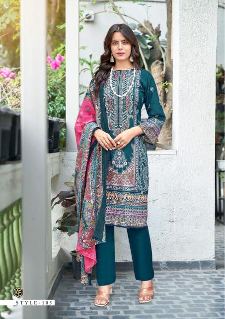 Kevalfab jazmin vol-01 soft cotton karachi wholesale market in mumbai for dress materials