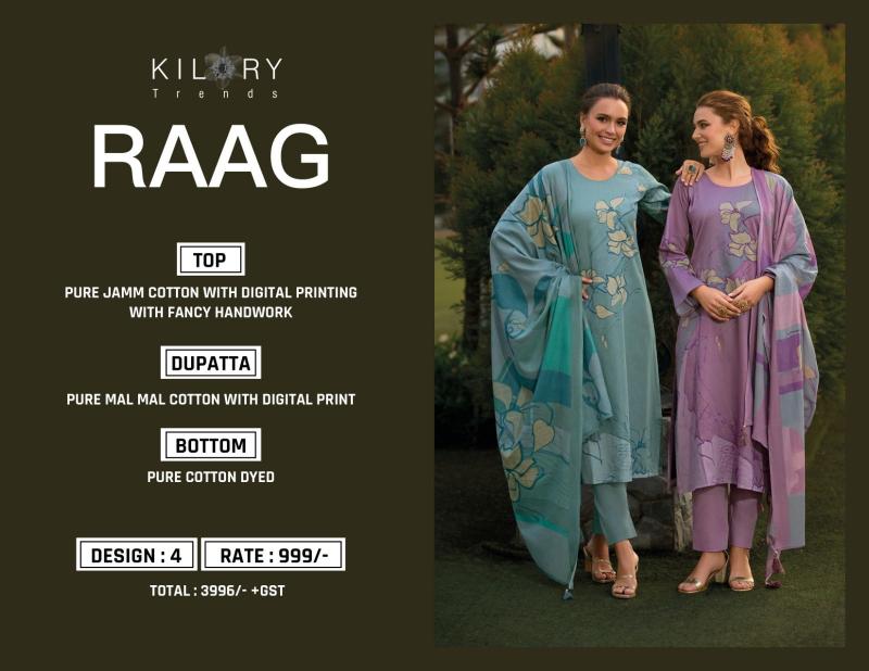 Kilory trends raag jam cotton surat wholesale market dress materials