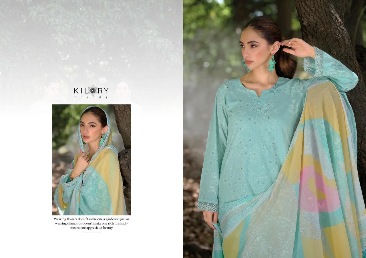Kilory trends surkhi cotton khadi print wholesale dress material market in ahmedabad