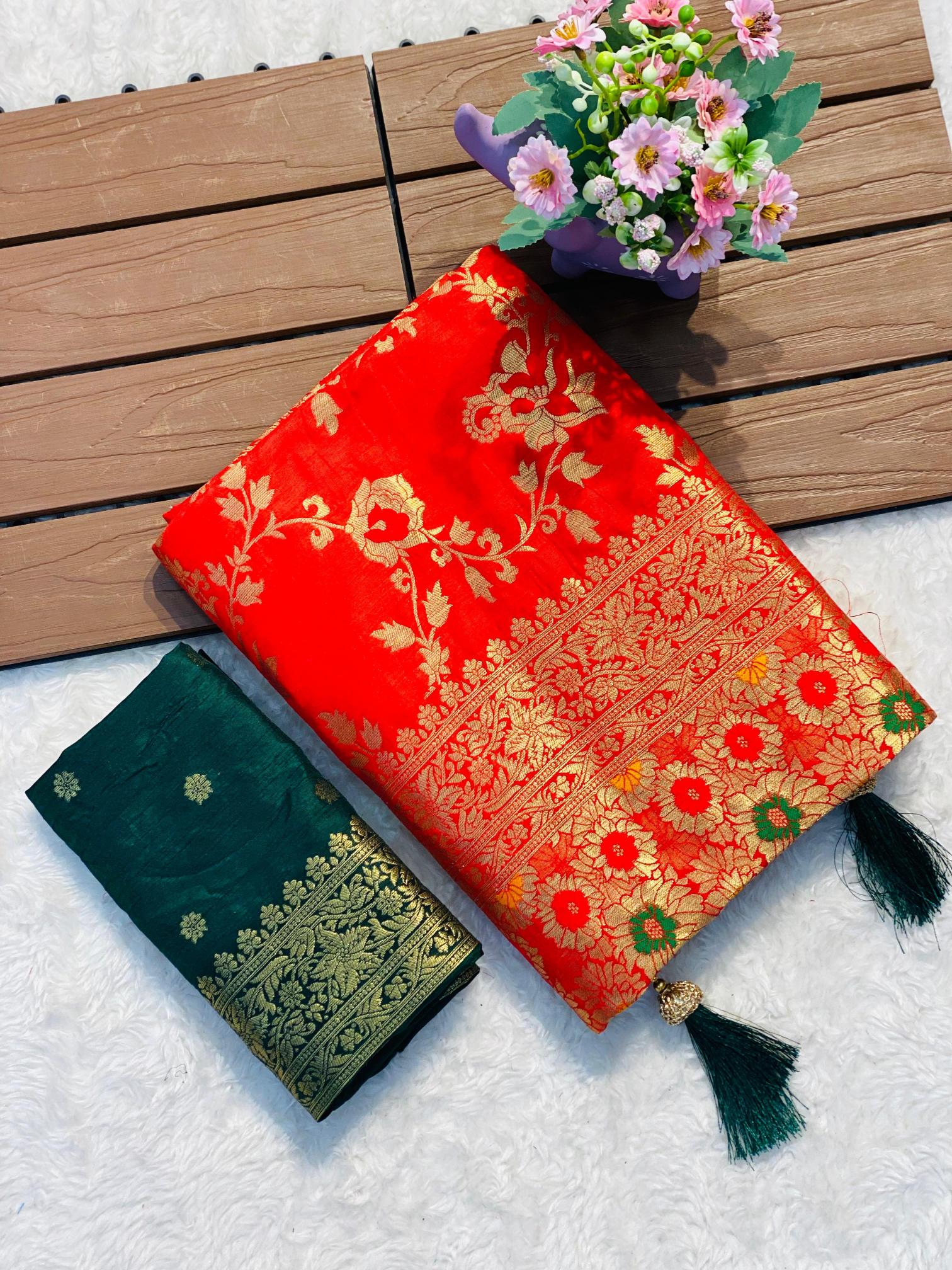 Komal-vol-2 soft banarasi khadi georgette silk sarees wholesale online shopping