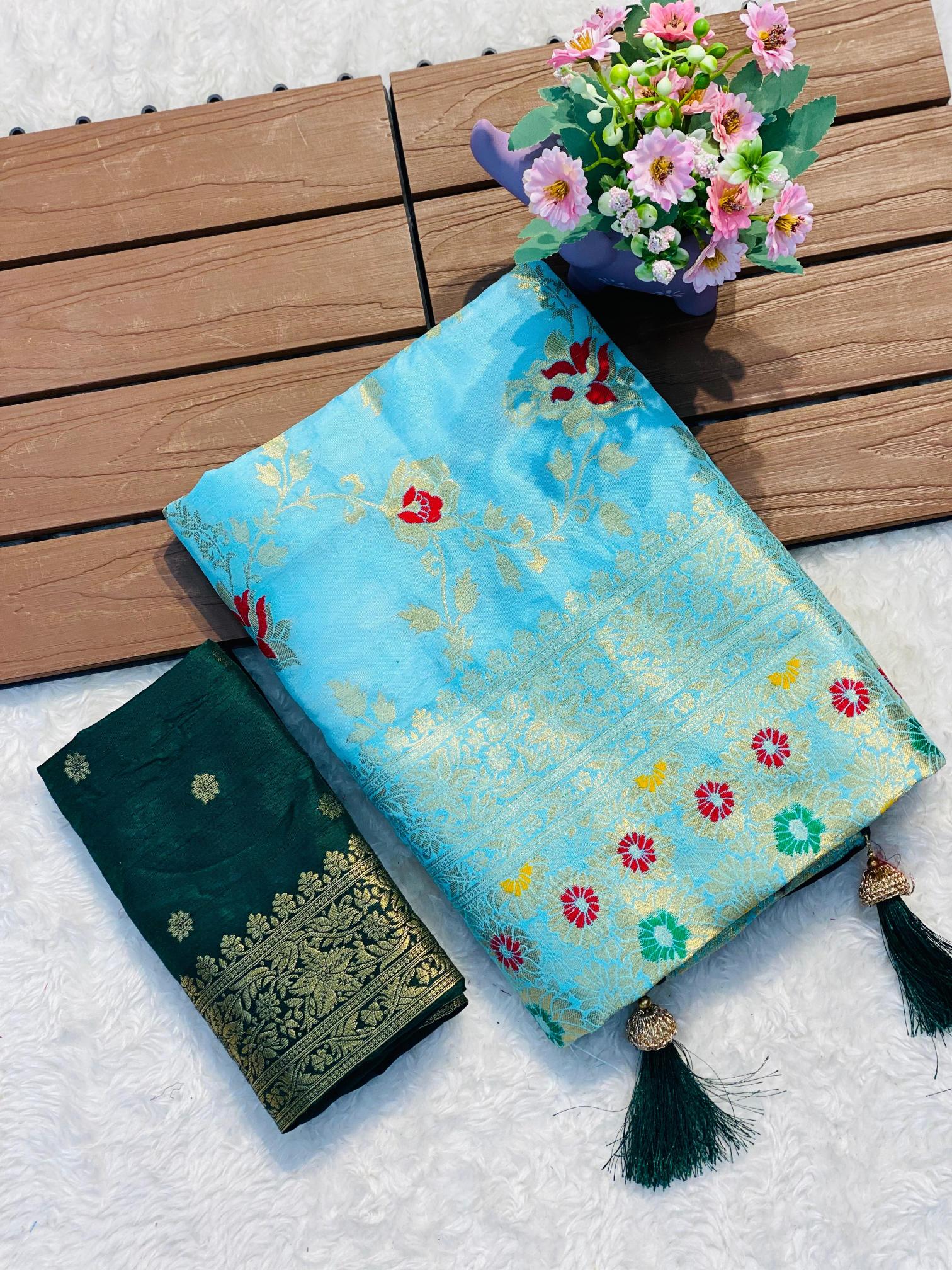 Komal-vol-2 soft banarasi khadi georgette silk sarees wholesale online shopping
