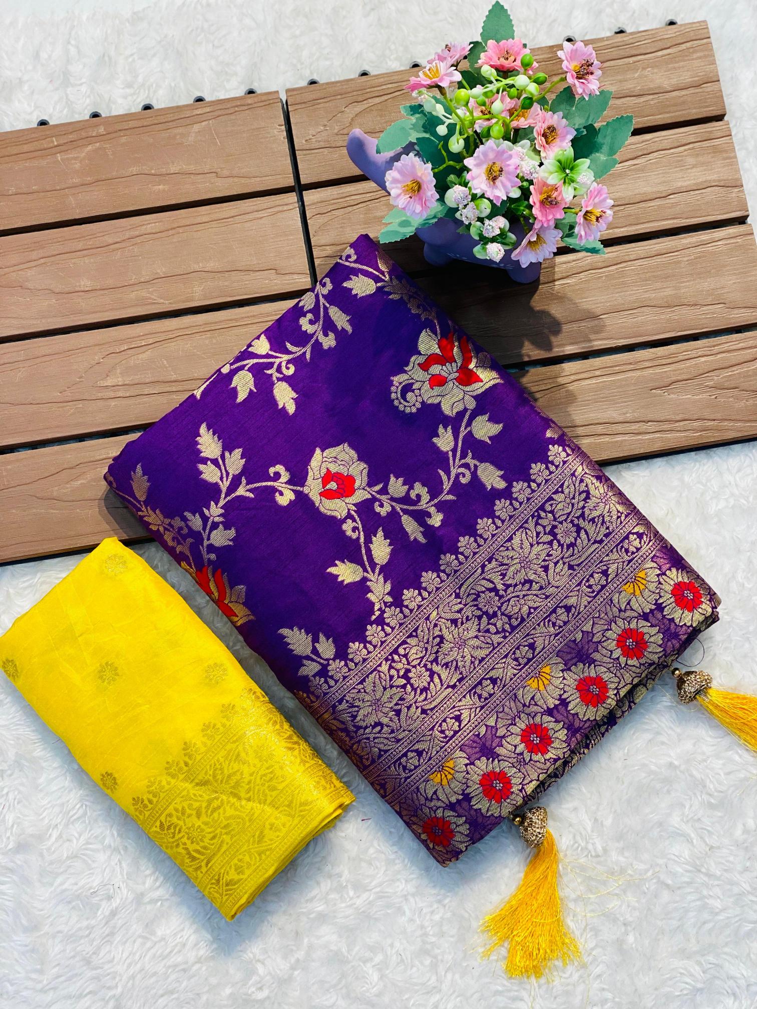 Komal-vol-2 soft banarasi khadi georgette silk sarees wholesale online shopping