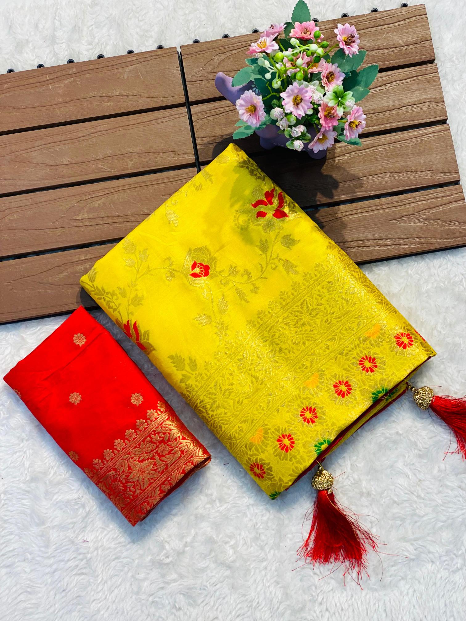 Komal-vol-2 soft banarasi khadi georgette silk sarees wholesale online shopping