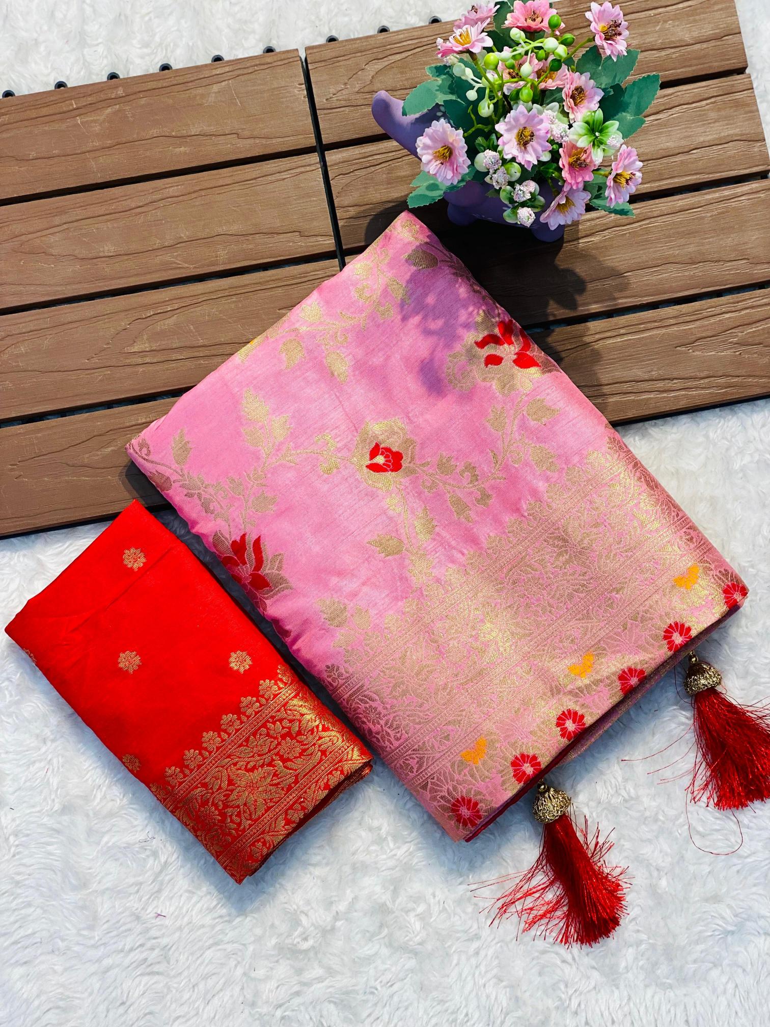 Komal-vol-2 soft banarasi khadi georgette silk sarees wholesale online shopping