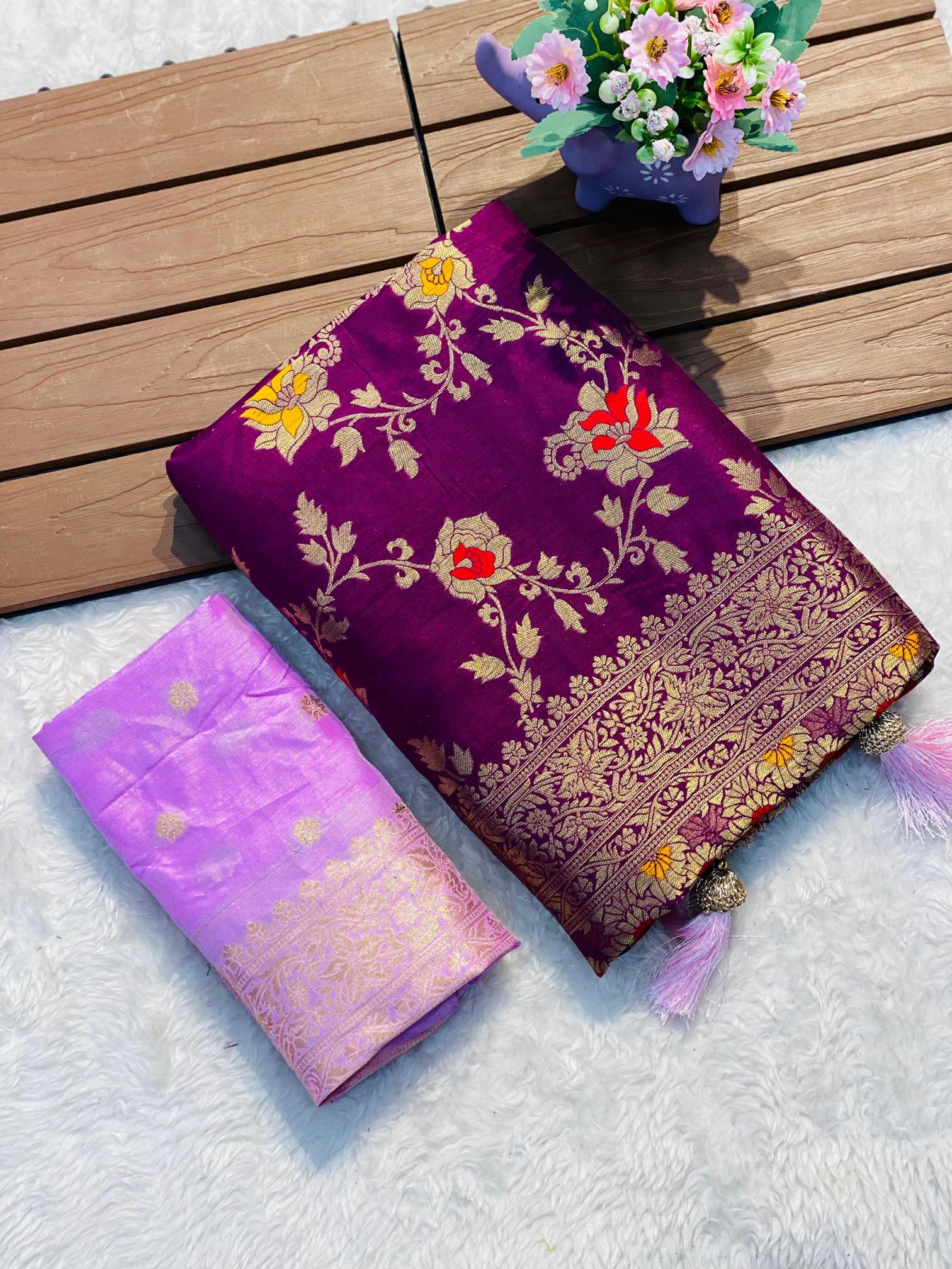 Komal-vol-2 soft banarasi khadi georgette silk sarees wholesale online shopping