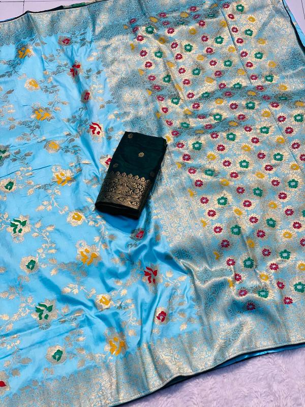 Komal-vol-2 soft banarasi khadi georgette silk sarees wholesale online shopping