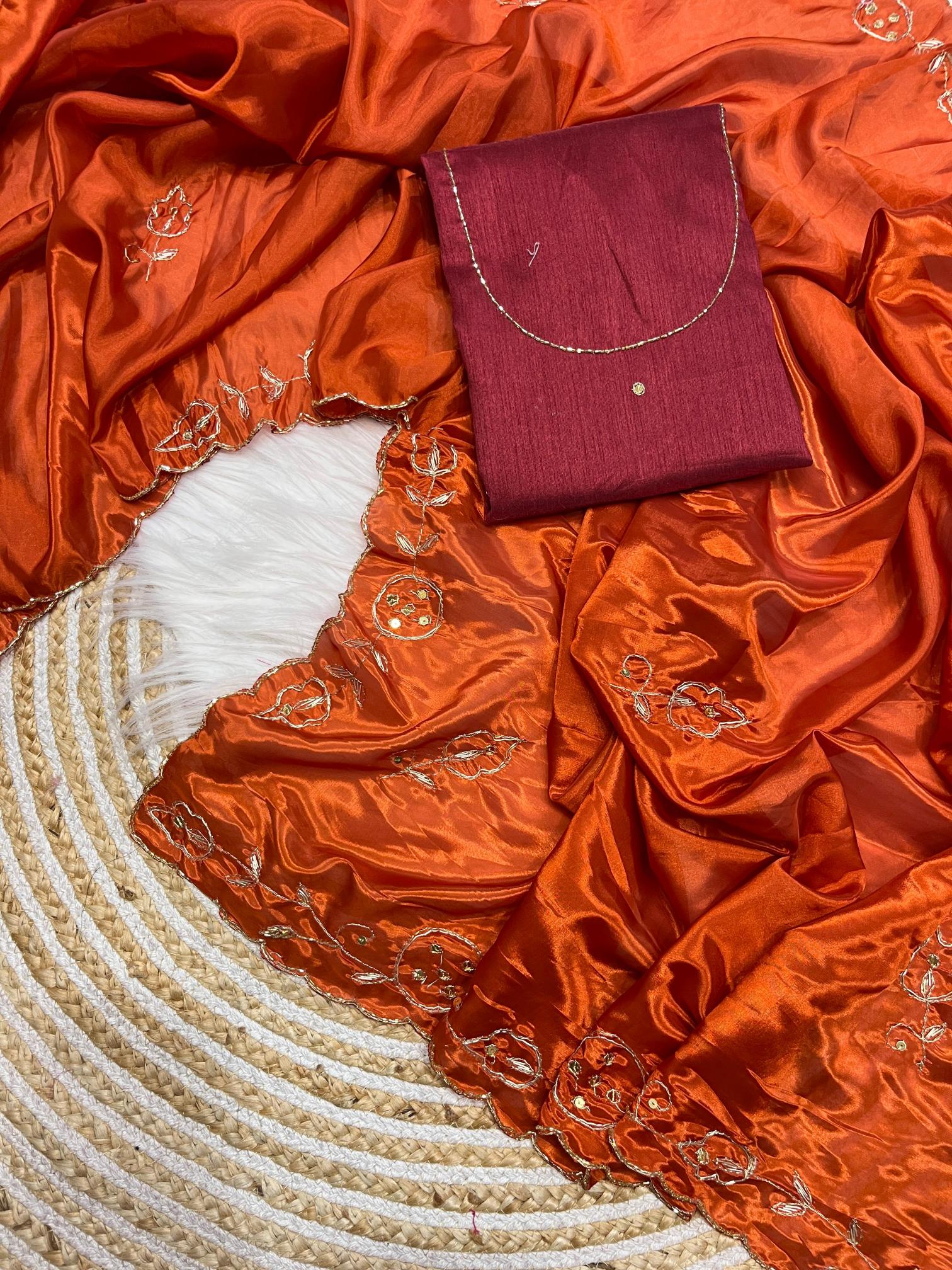 Mahaveer silks heavy c-pallu zardozi handwork sarees with blouse sarees wholesale online shopping
