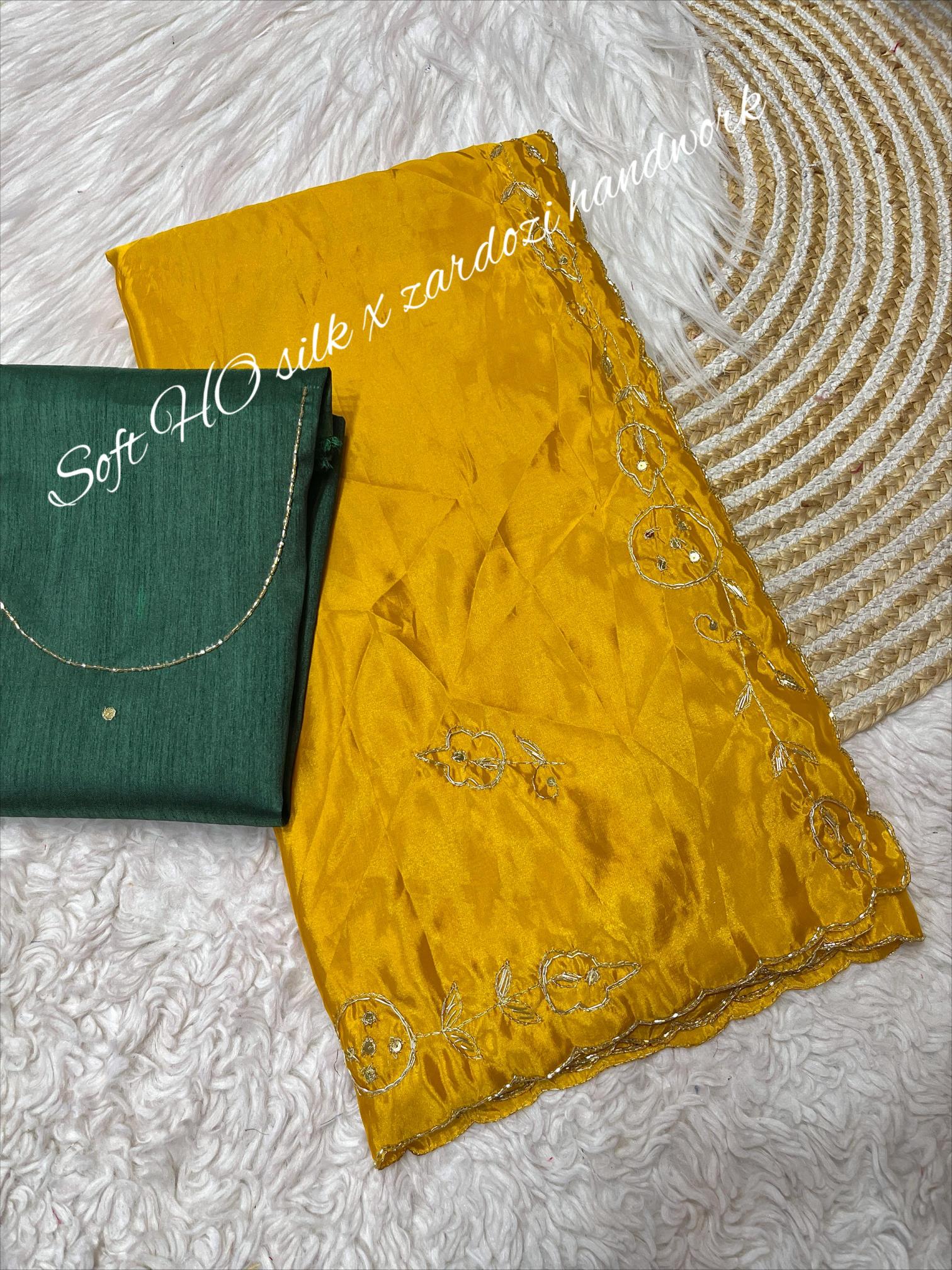 Mahaveer silks heavy c-pallu zardozi handwork sarees with blouse sarees wholesale online shopping