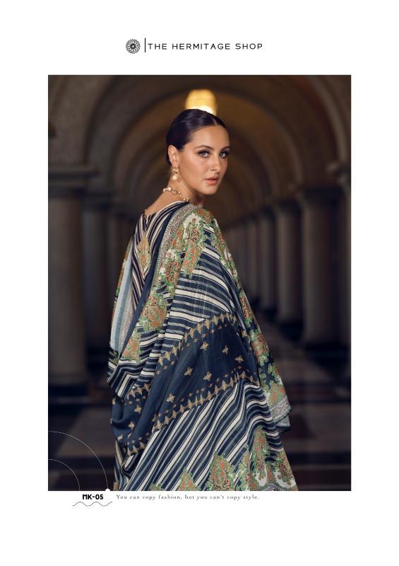 Marrakesh the hermitage shop jam satin digital print unstitched dress material wholesale