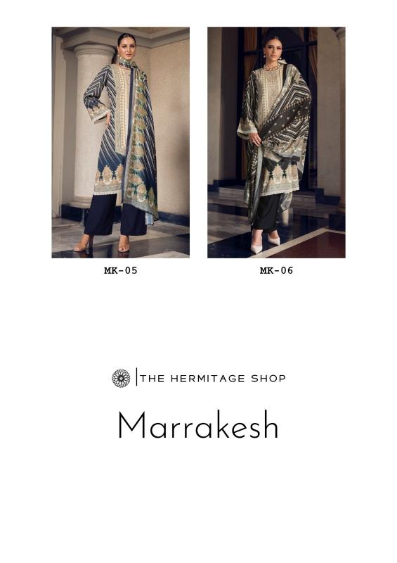 Marrakesh the hermitage shop jam satin digital print unstitched dress material wholesale