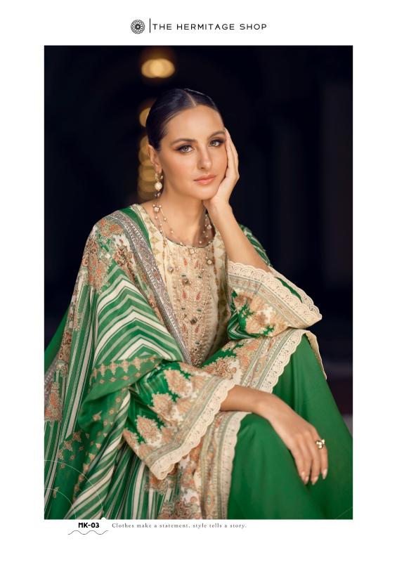 Marrakesh the hermitage shop jam satin digital print unstitched dress material wholesale
