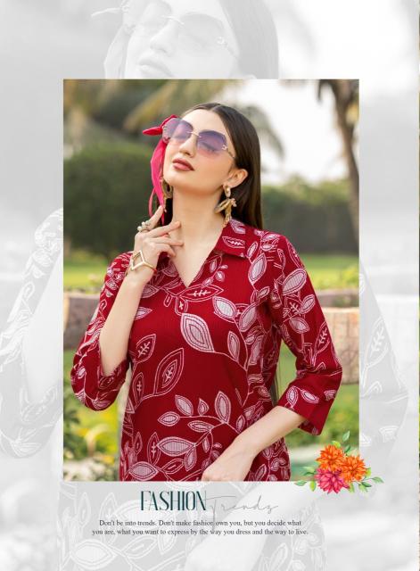 Mystic9 priya vol-1 - vertican dobby print cord set kurtis manufacturers in india