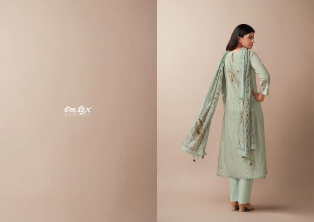 Omtex tarang vintage linen digital print pranjul dress material wholesale price