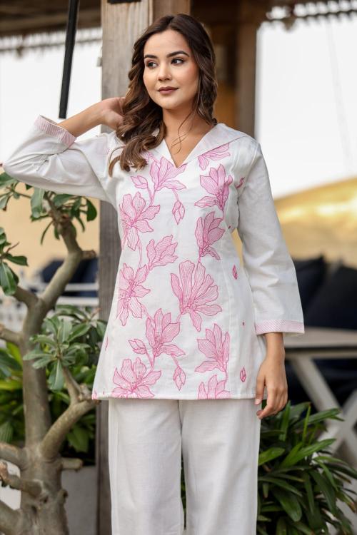 Premium quality cotton flex coord set branded kurtis wholesale