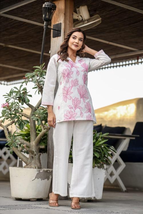 Premium quality cotton flex coord set branded kurtis wholesale