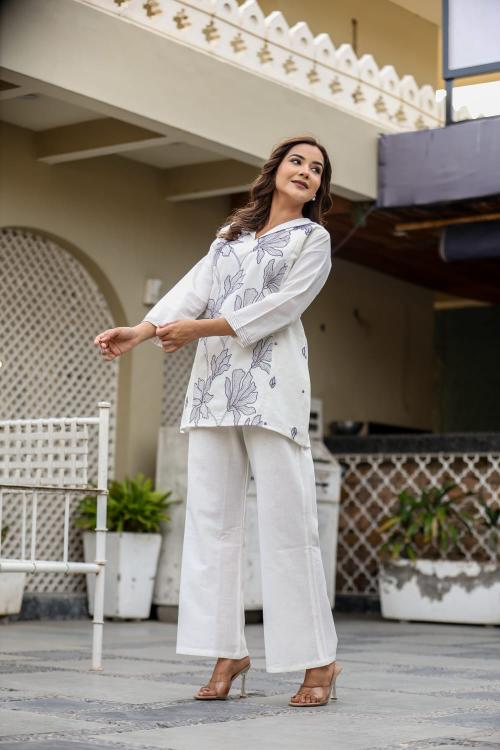 Premium quality cotton flex coord set branded kurtis wholesale