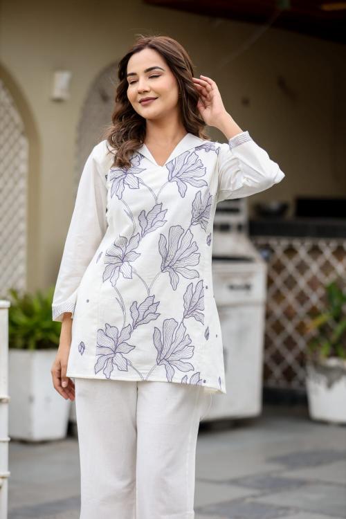 Premium quality cotton flex coord set branded kurtis wholesale
