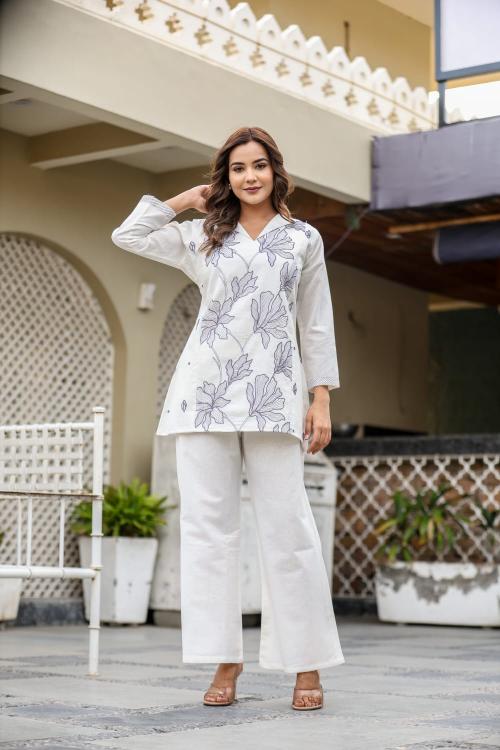Premium quality cotton flex coord set branded kurtis wholesale