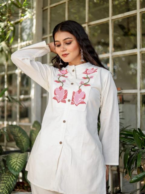 Premium quality cotton flex cord set wholesale kurti manufacturers