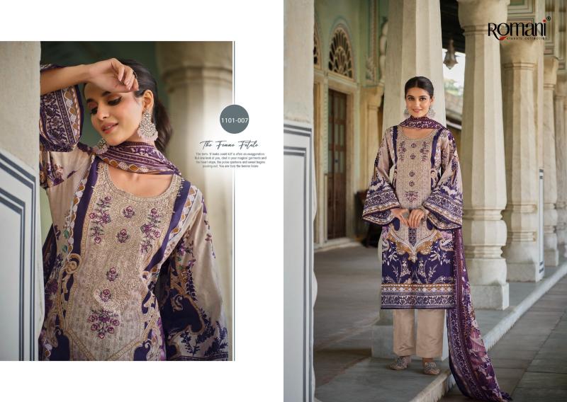 Romani aarzu vol 17 cotton digital print wholesale market in mumbai for dress materials