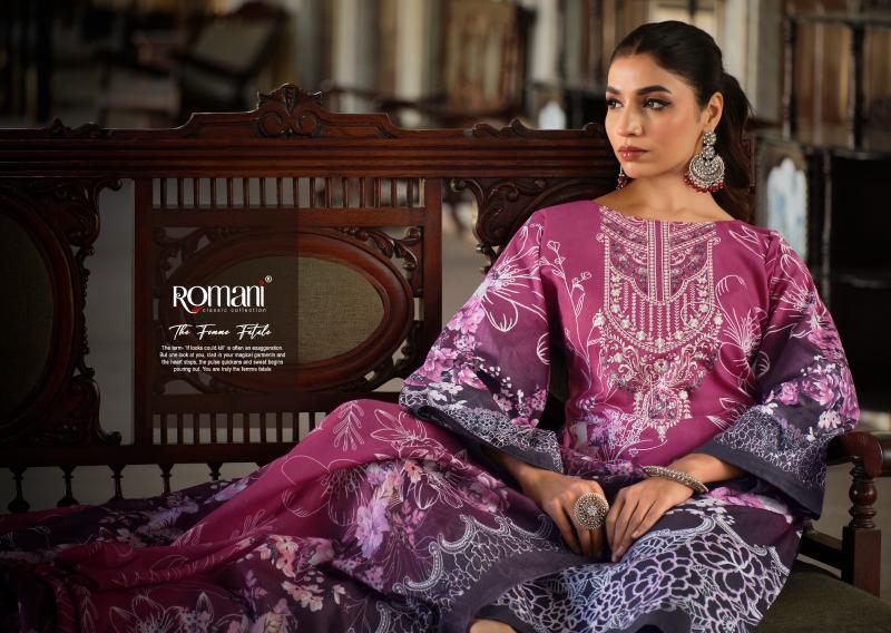 Romani aarzu vol 17 cotton digital print wholesale market in mumbai for dress materials
