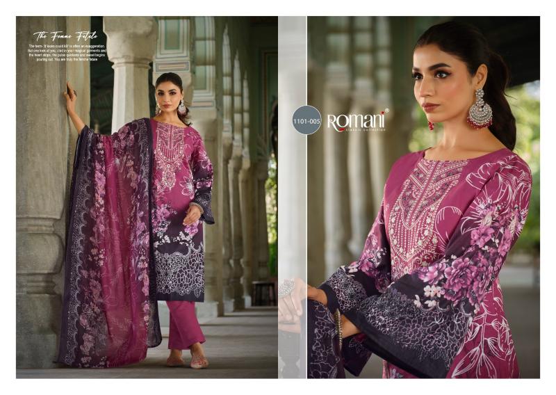 Romani aarzu vol 17 cotton digital print wholesale market in mumbai for dress materials