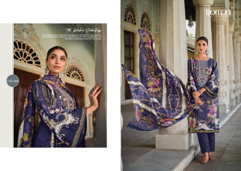 Romani aarzu vol 17 cotton digital print wholesale market in mumbai for dress materials