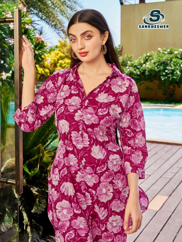Sankheswer Impex cottan beats vol-2 cottan print coord set branded kurtis manufacturers