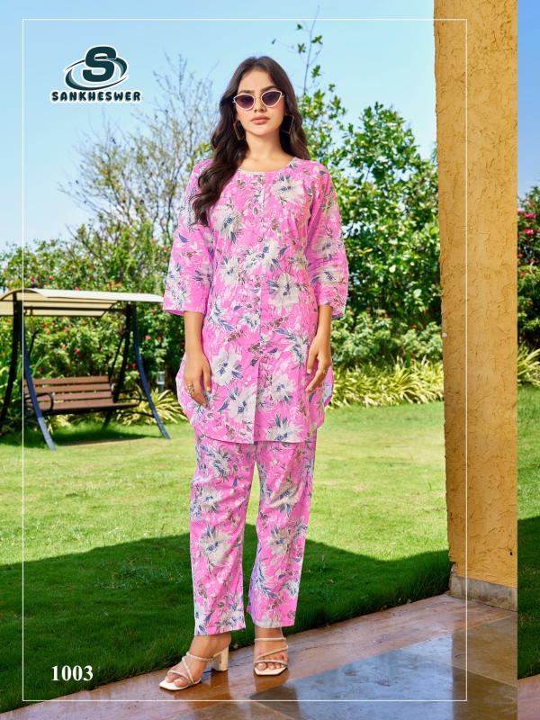 Sankheswer Impex cottan beats vol-2 cottan print coord set branded kurtis manufacturers