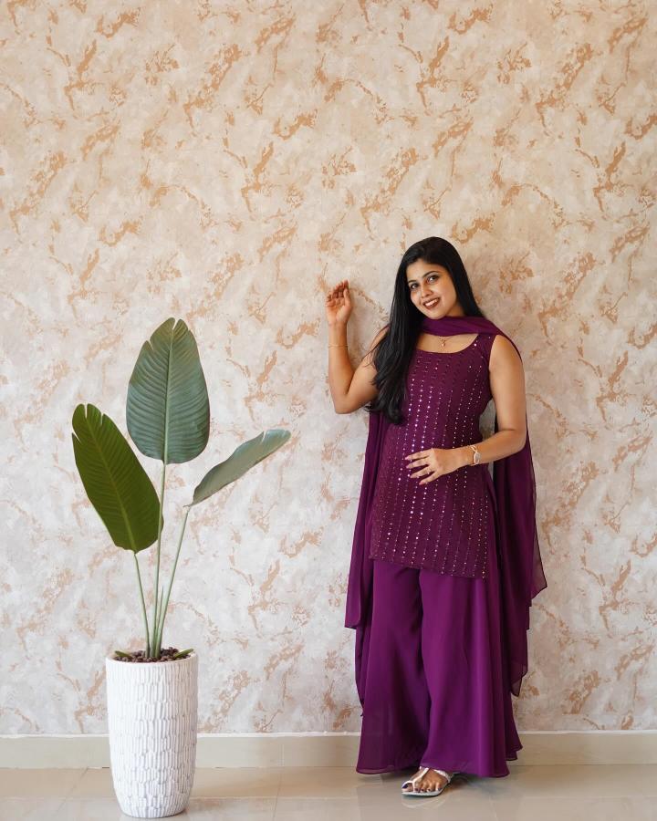 Shree salasar fox gorgette top plazzo dupatta branded kurtis wholesale