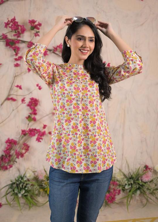 Top tunic cotton short top premium kurti brands