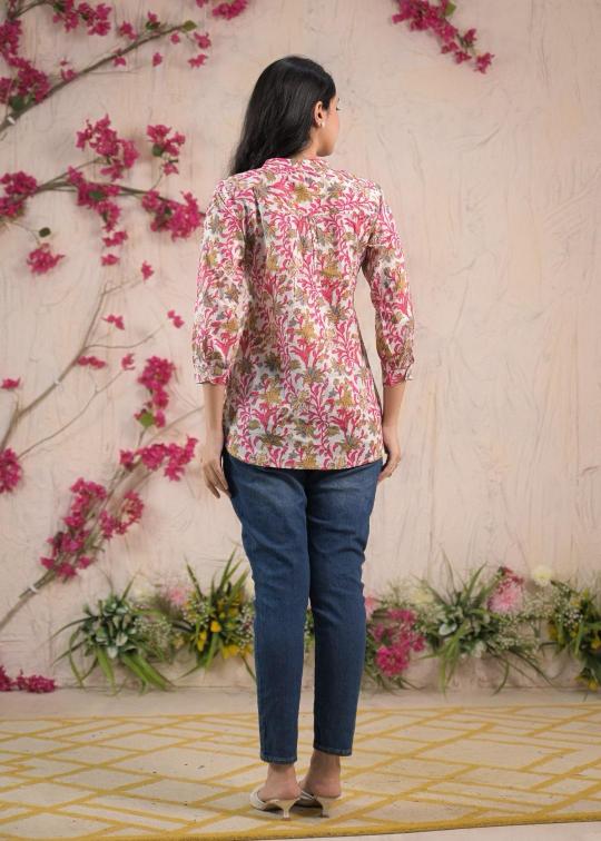 Top tunic cotton short top premium kurti brands