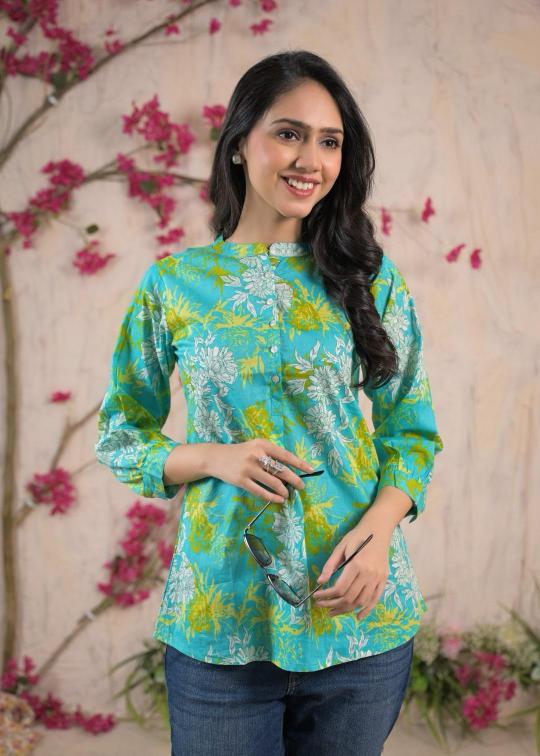 Top tunic cotton short top premium kurti brands