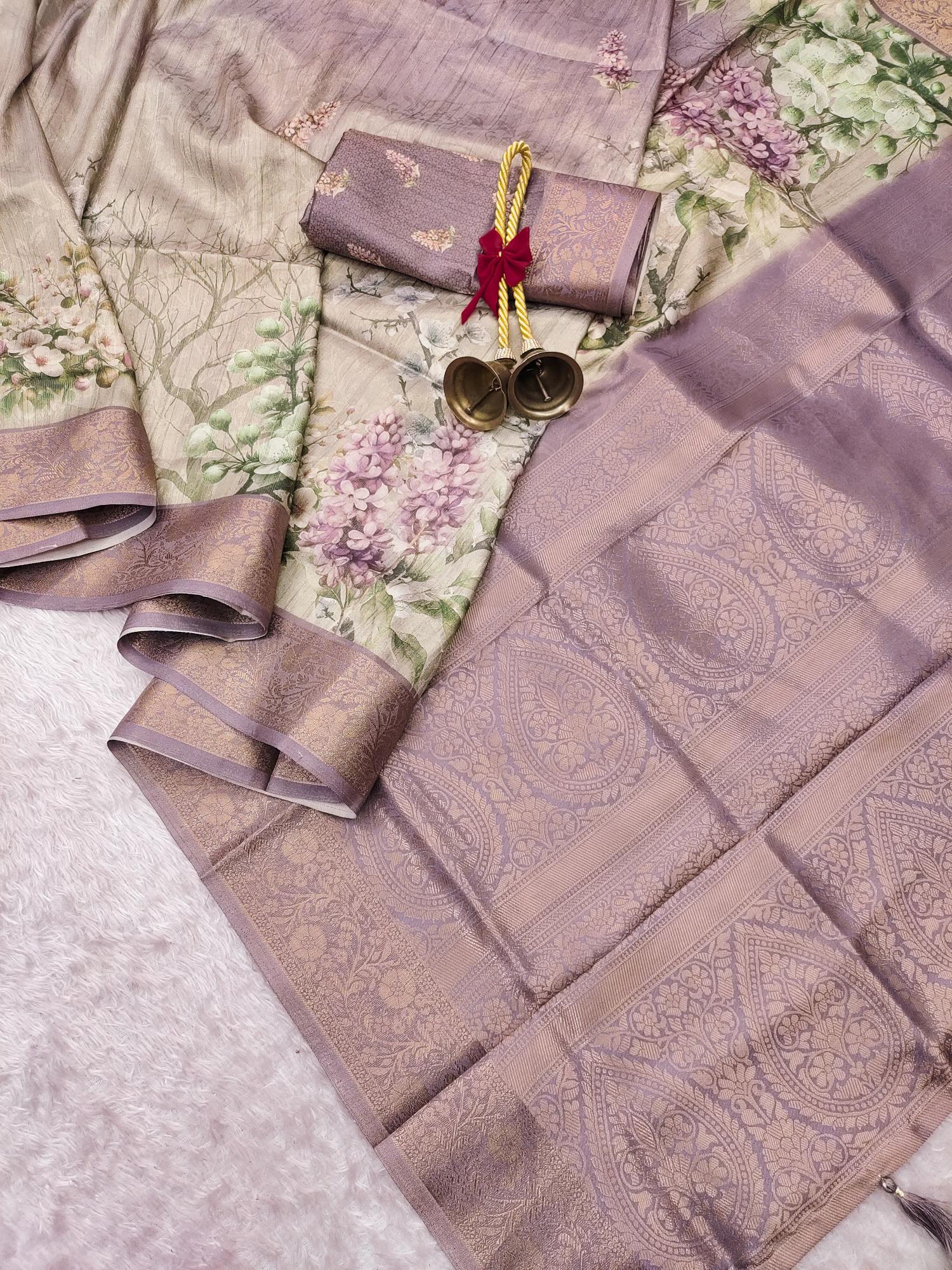 Unveil the beauty banasari silk surat saree with contrast color pallu market