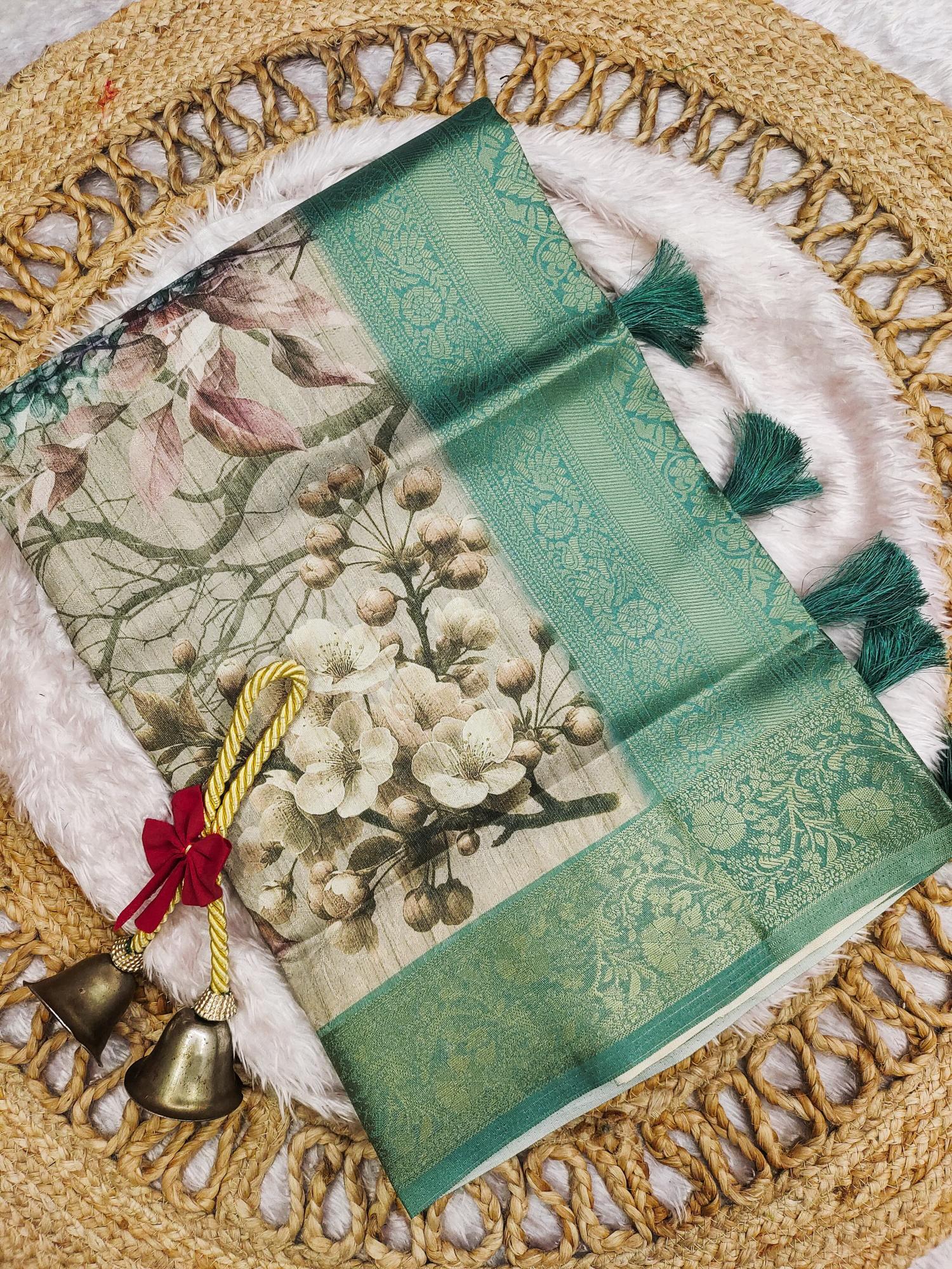 Unveil the beauty banasari silk surat saree with contrast color pallu market