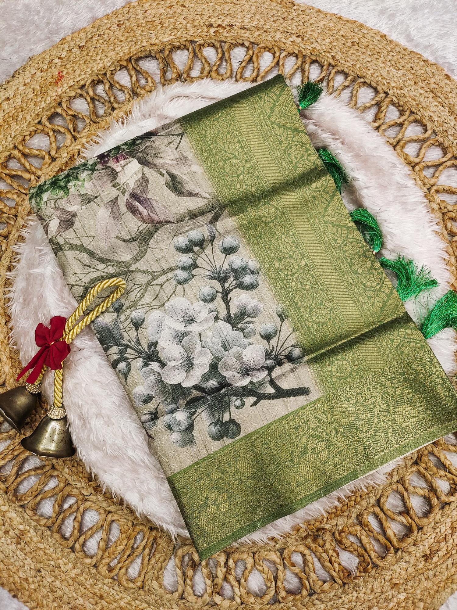 Unveil the beauty banasari silk surat saree with contrast color pallu market