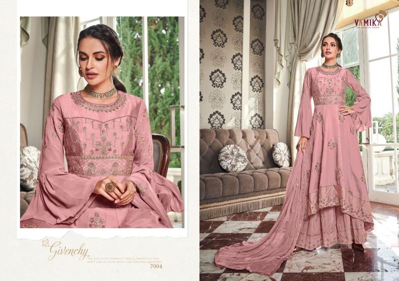 Vamika TM riyaaz nx fox georgette top bottom dupatta branded kurtis wholesale