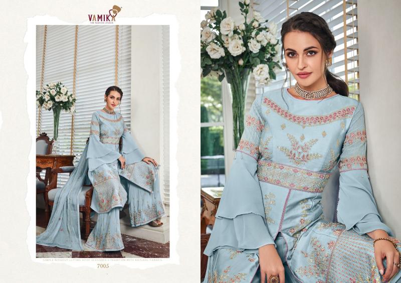 Vamika TM riyaaz nx fox georgette top bottom dupatta branded kurtis wholesale