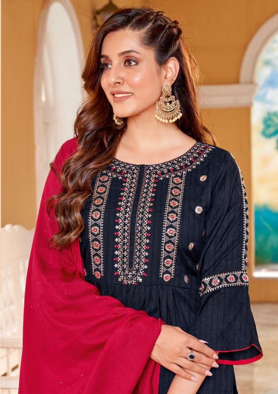 Wooglee coral vol 2 rayon top bottom dupatta branded kurti wholesale
