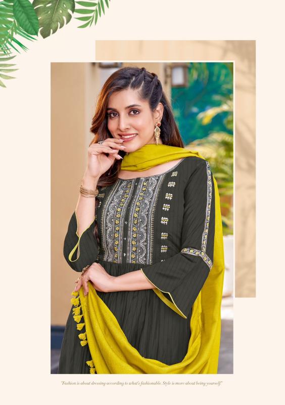 Wooglee coral vol 2 rayon top bottom dupatta branded kurti wholesale